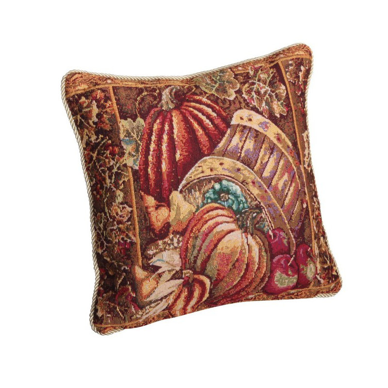 Fall Harvest Bushel Basket Pillow Cover
