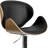 Chestertown Adjustable Height Barstool with Curved Vinyl Seat and Back-104753284