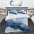 Sapphire Blue Nebula VII - Abstract Liquid Ink Duvet Cover Set-1869722571
