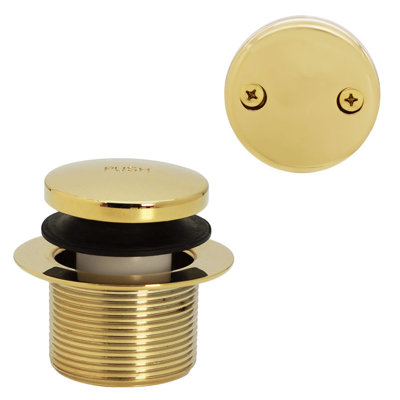 Ensemble de garniture de bonde de baignoire 1-1 / 2 "Tip-Toe avec trop-plein à deux trous