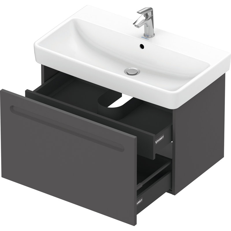 Meuble-lavabo simple 31,5 po Duravit No.1, Graphite mat