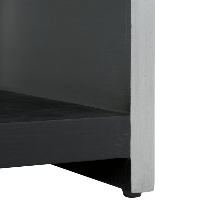 Ottawa Wood and Aluminum Nightstand