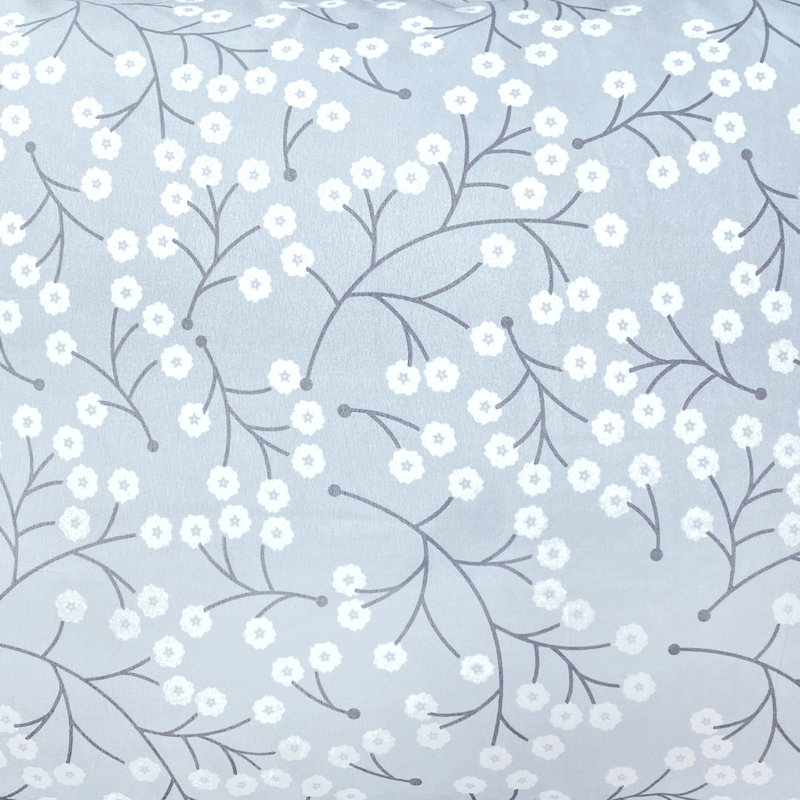 Taie d'oreiller en microfibre Indie-Rose, Bleu, Floral