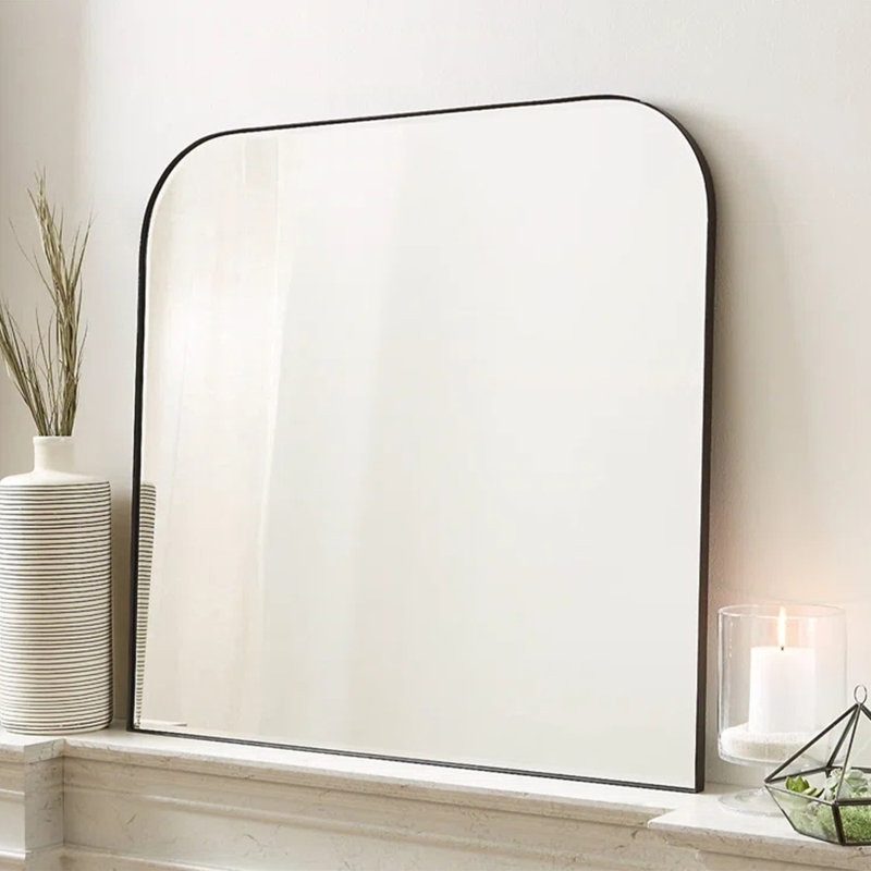 Kuddusi Metal Rectangle Mirror, 84 cm H x 74 cm W