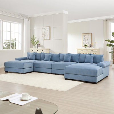Canapé modulaire surdimensionné en U
