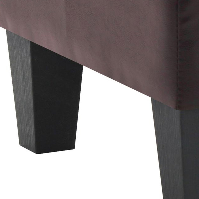 Décontracté en brun foncé, H 19 po x l 23 po x P 23 po, aucun assemblage requis, s'adapte bien au décor, peut s'asseoir confortablement, matériaux brun, design, nécessaire, idéal pour la décoration, bien fait