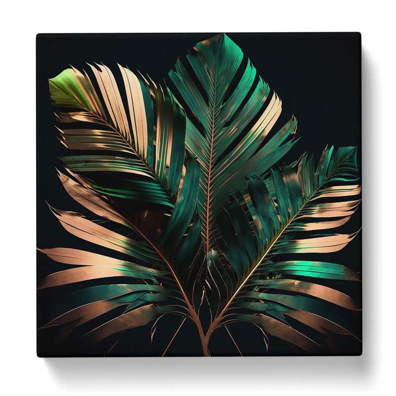 Palm Leaf - No Frame Print, 35cm H x 35cm W x 3cm D