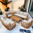 Baryn Acacia 7-Person Patio Sofa Seating Group With Cushions