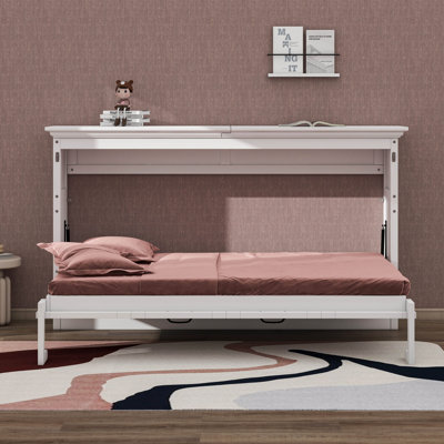 Lit armoire moderne Modern, lit plateforme en bois massif