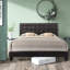 Grand lit tapissier standard espresso Ming Keeso