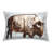 Abstract Buffalo Impression Decorative Printed Throw Pillow Design by Dan Meneely