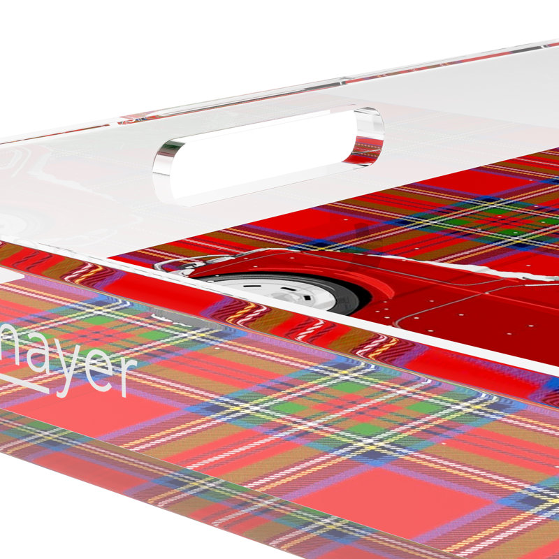 Acrylic Decorative Tray, 12"W x 12"D x 2"H