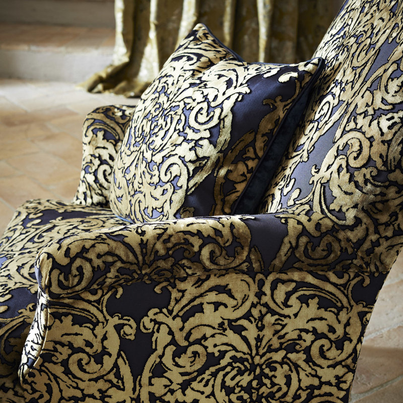 Tespi Fabric, Amethyst/Mole