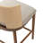 Bohemian Upholstered Bar Stool With Seagrass Back-621320815