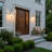 Newbury 3-Light Pewter Outdoor Wall Lantern-961832520