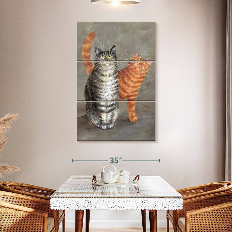 Brampt Charlie And Sir Winston, 65" H x 42" W