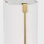 Applique murale de salle de bain 1 lumière Abhisek Thom Filicia avec abat-jour en lin blanc-430353664