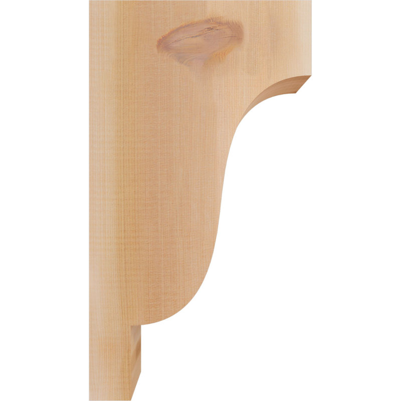 Newport Corbel, H 18 po x l 3,5 po x P 10 po, Cèdre rouge, Lisse