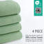 Essuie-mains luxueux 100% coton 4 pièces-802428696