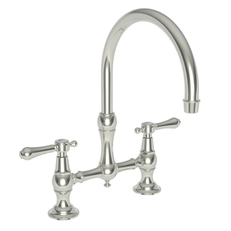 Chesterfield Bridge Faucet, Polished Nickel