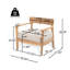 Fauteuil club d'extérieur avec coussin de siège, ensemble de 2-777932225