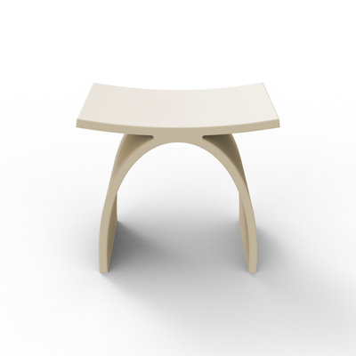 Tabouret de douche autoportant à surface solide (café au lait)