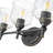 Corder 3 Light Bath Vanity with Hammered Water Glass Shade-1390066903