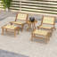 Chaise d'appoint Mid-Century moderne avec repose-pieds