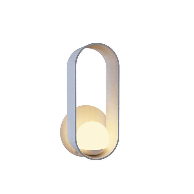 Sfera 1 - Light Armed Sconce, Organic White