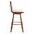 Sibyl Indoor Upholstered Bar Stool With Metal Frame, Set Of 2