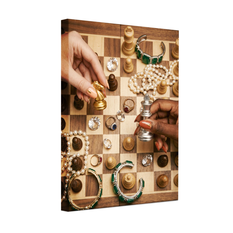 Jeu de bijoux abstrait, H 18 po x l 12 po