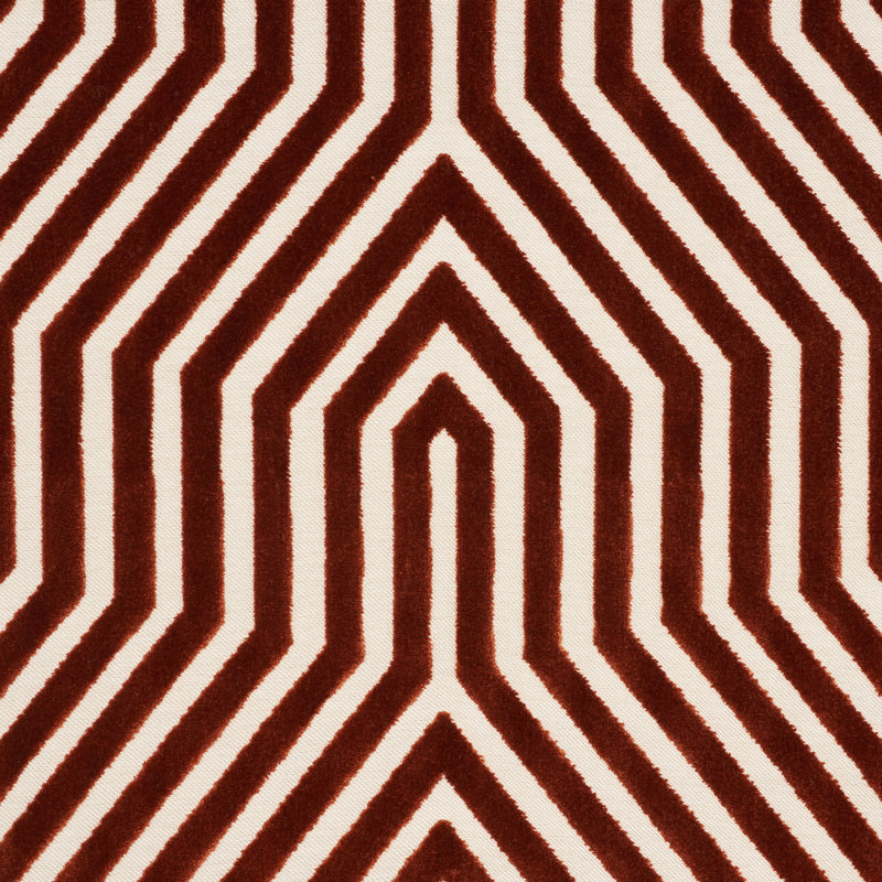 Vanderbilt Velvet Fabric, Russet