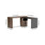L-Shaped Solid Wood Writing Desk