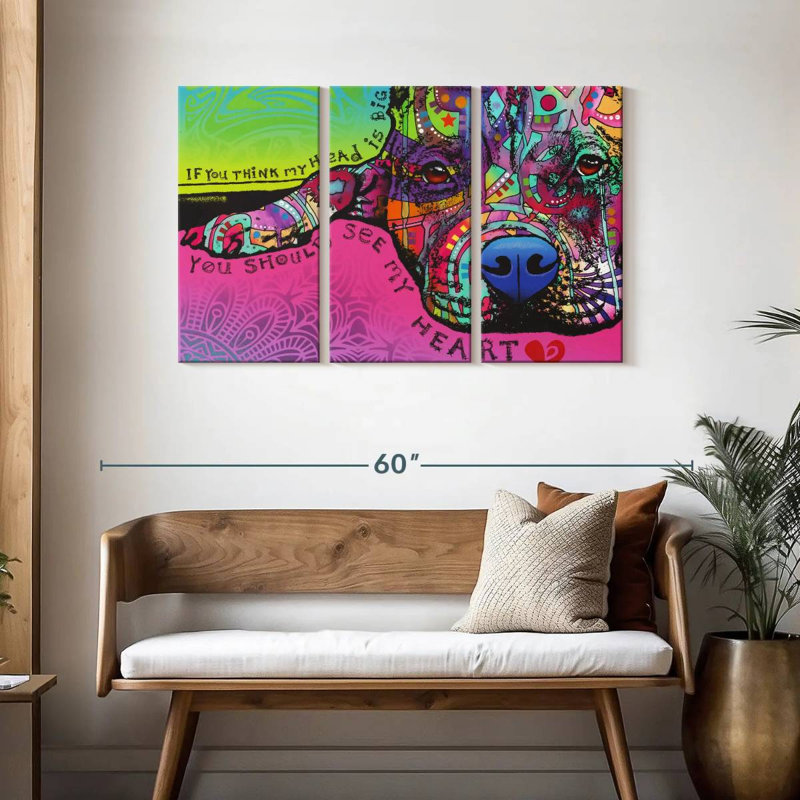 Brampt You Should See My Heart, 28" H x 45" W