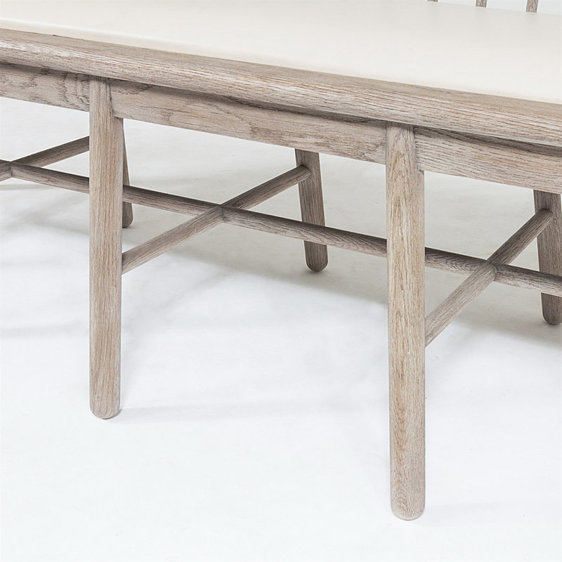 Spindle Long Bench, Beige