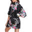 Ceres Satin Above Knee Bathrobe-1054859418-1054859421