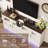 74" LED Farmhouse TV Stand For Tvs Up To 85" With Power Outlets And Adjustable Shelves-163533590-149277936