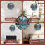 Horloge murale paysage d'hiver