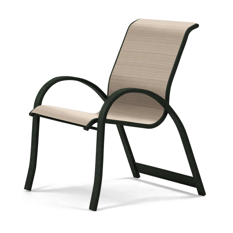 Fauteuil de salle à manger empilable Hiraku, Newport, Noir texturé