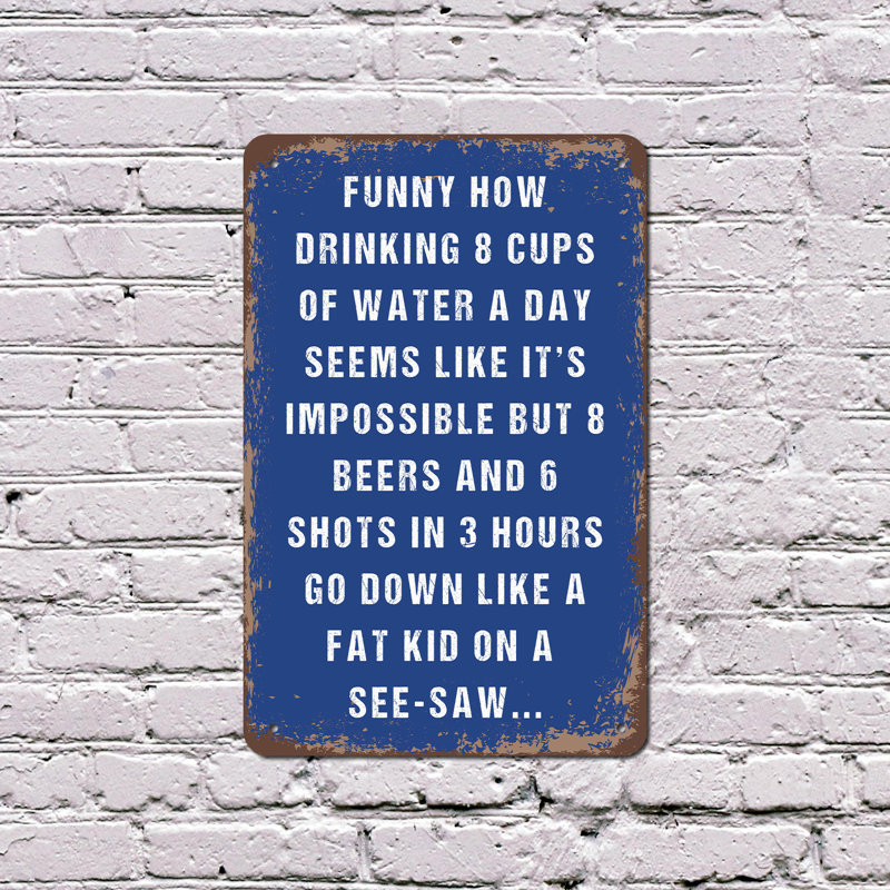 Signe en plastique 13 "x 20", H 20 po x l 13 po x P 0,1 po