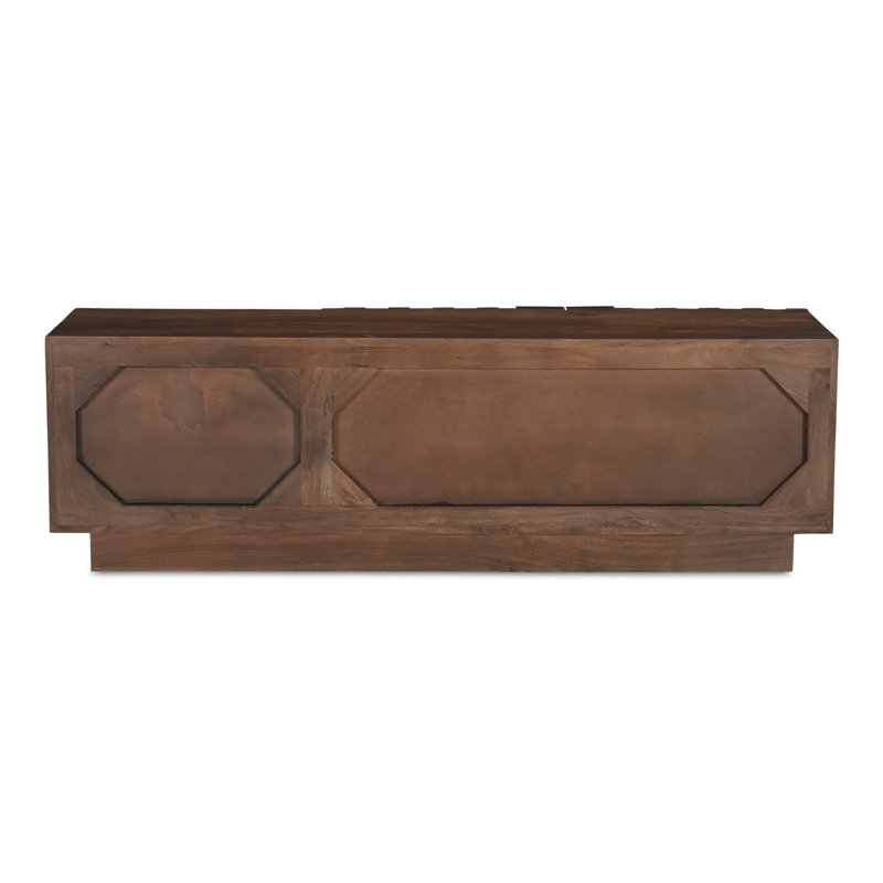 Givens 60" Carved Wood Media Cabinet