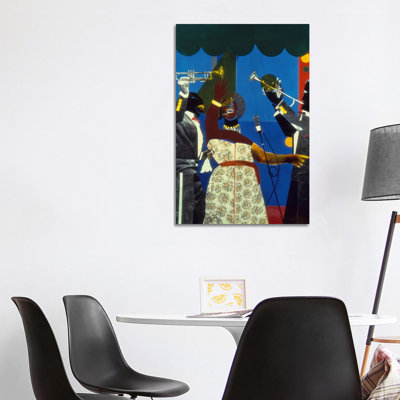 Show Time by Romare Bearden - Wrapped Canvas Gallery-Wrapped Canvas Giclée