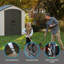 7 Ft. x 5 Ft. High-Density Polyethylene Outdoor Storage Shed with Steel-Reinforced Construction