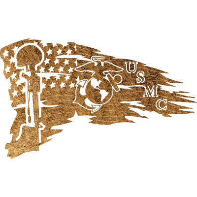 USMC Flag Wall Décor