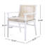 Ensemble de chaises de patio en bois d'acacia et de corde tissée l 24,25 po x P 22,25 po x H 32 po Christopher Knight Home (ensemble de 2)
