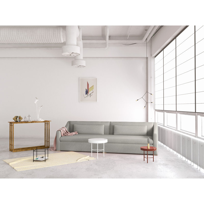 Canapé Crosby, H 32,5 po x l 108 po x P 43 po, Brun foncé, Lin caillou albâtre