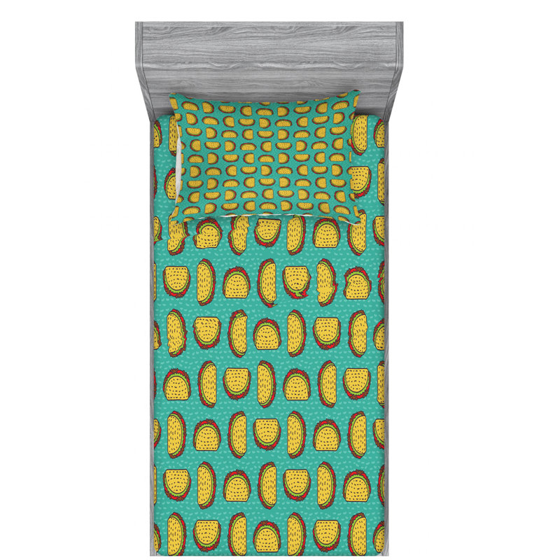 Microfiber Sheet Set, Twin Sheet Set with Fitted Sheet