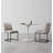 Serena Modern Vegan Leather Upholstered Steel Solid Back Dining Side Chair in Light Gray-747338526