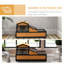 Wooden Tortoise House Indoor Outdoor with Balcony Tray Openable Roof
