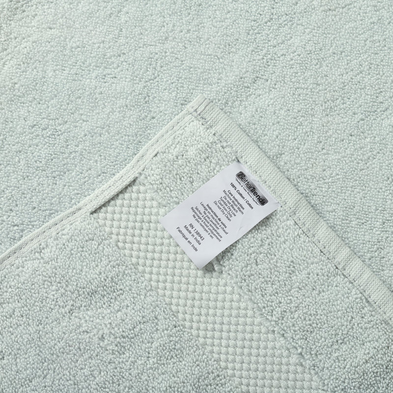 Ensemble de serviettes à main 100% coton Splash Splash, essuie-mains absorbants doux 550 g / m² pour salle de bain, spa et usage quotidien, certifié OEKO-TEX, paquet de 2, bleu